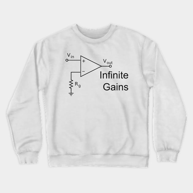 Infinite Gains Crewneck Sweatshirt by PhysicsTees